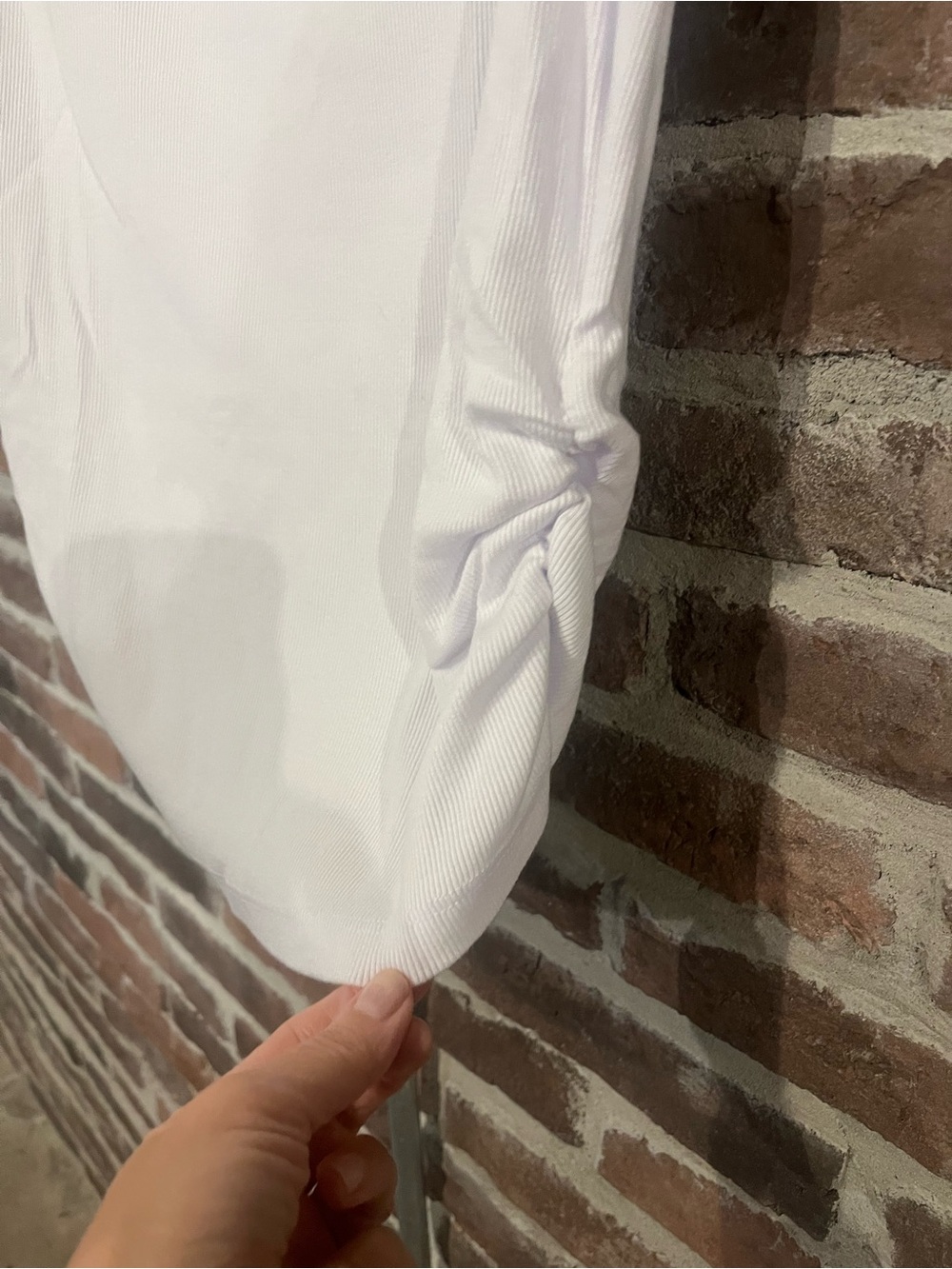 Michael Stars White Coco Ruched Tank - Picture 6 of 14